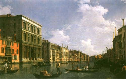 Gran Canal: vista suroeste del Palazzo Grimani hacia el Palazzo Foscari – Canal Giovanni Antonio Giovanni Antonio Canal 105x70