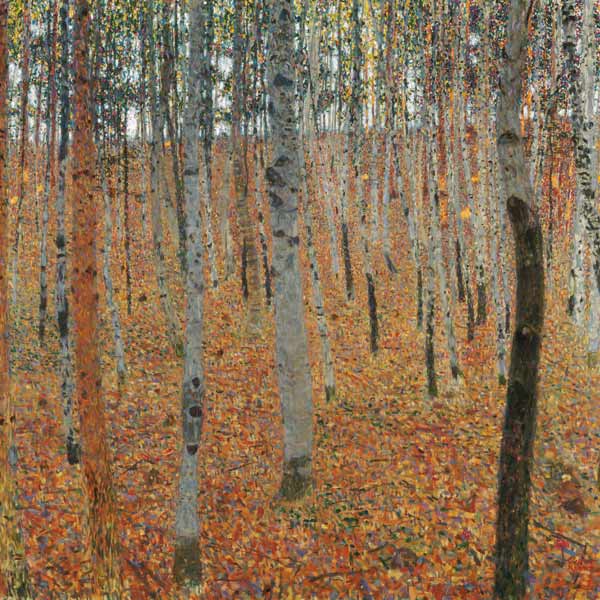 Bosque de abedules – Gustav Klimt Cuadros Populares 70x70