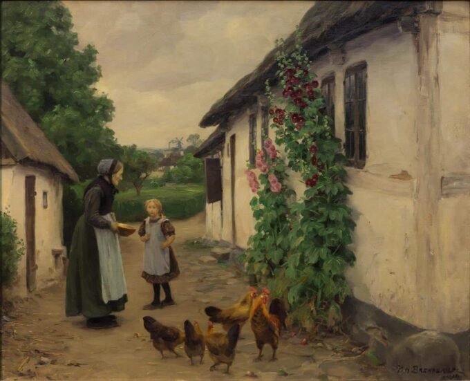 La visita de la abuela – Hans Andersen Brendekilde Andersen Brendekilde