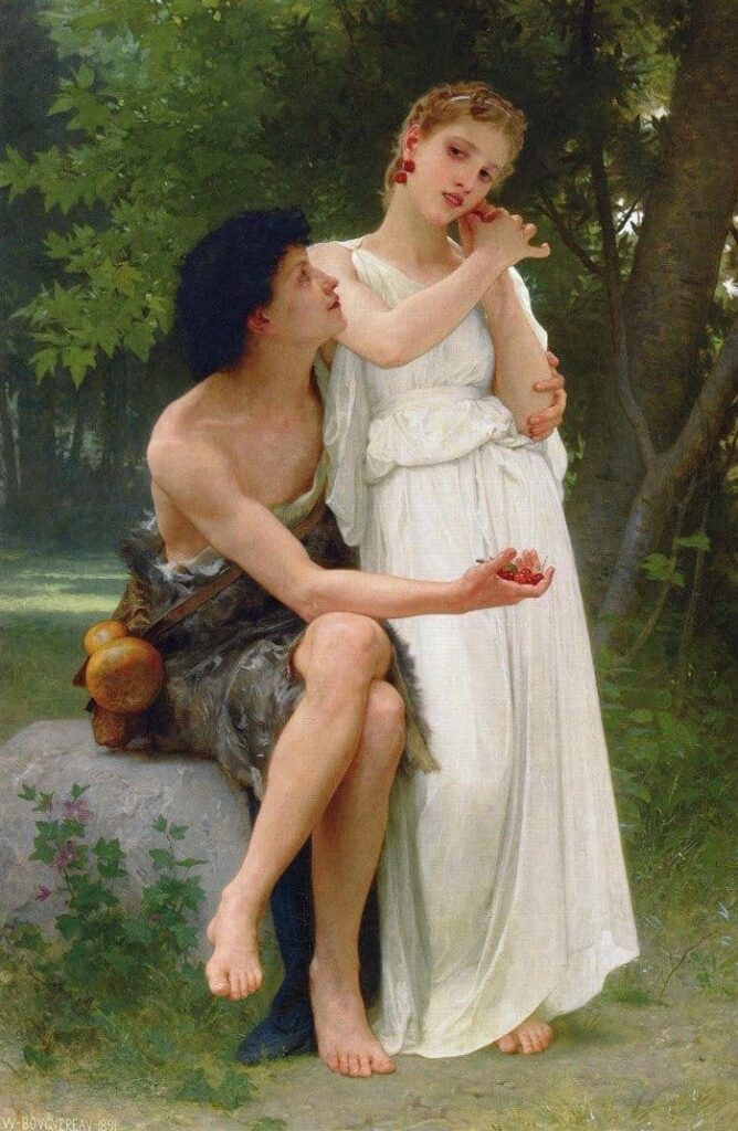 Sus primeras joyas – William Bouguereau William Bouguereau 70x105