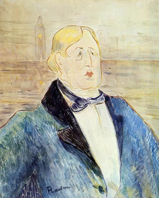 Retrato de Oscar Wilde – Toulouse-Lautrec Henri de Toulouse-Lautrec 70x85