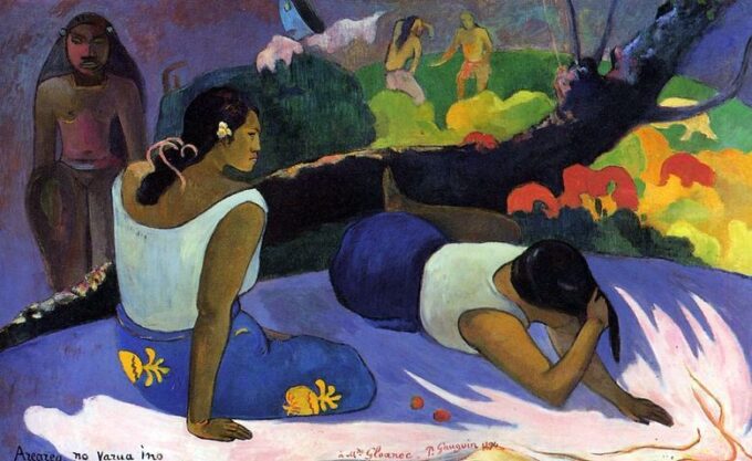 Arearea de los malos espíritus – Paul Gauguin Paul Gauguin 105x70