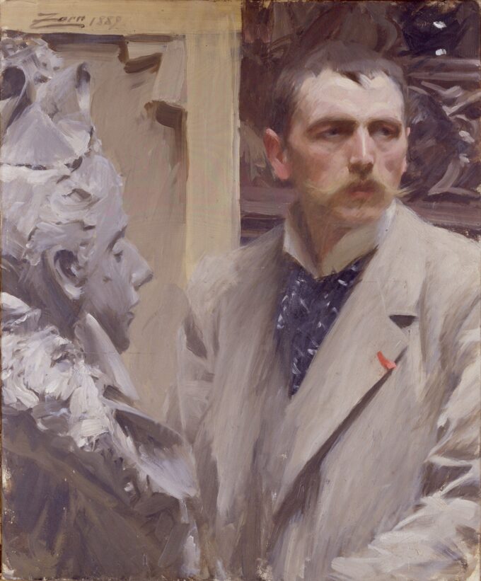 Autorretrato, 1889 – Anders Zorn Anders Zorn