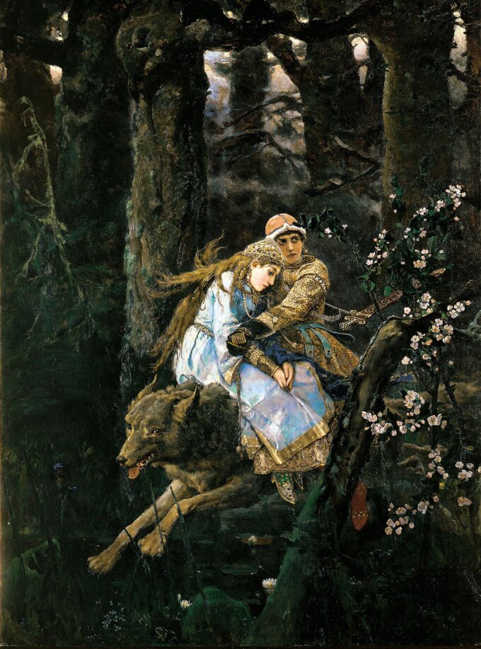 Iván Tsarevich montando al lobo gris – Viktor Vasnetsov Viktor Vasnetsov