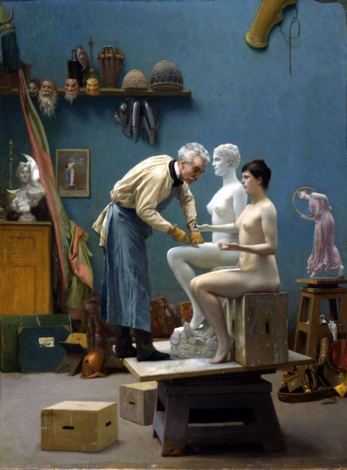 El artista esculpiendo el Tanagra – Jean-Léon Gérôme Jean-Léon Gérôme 70x105