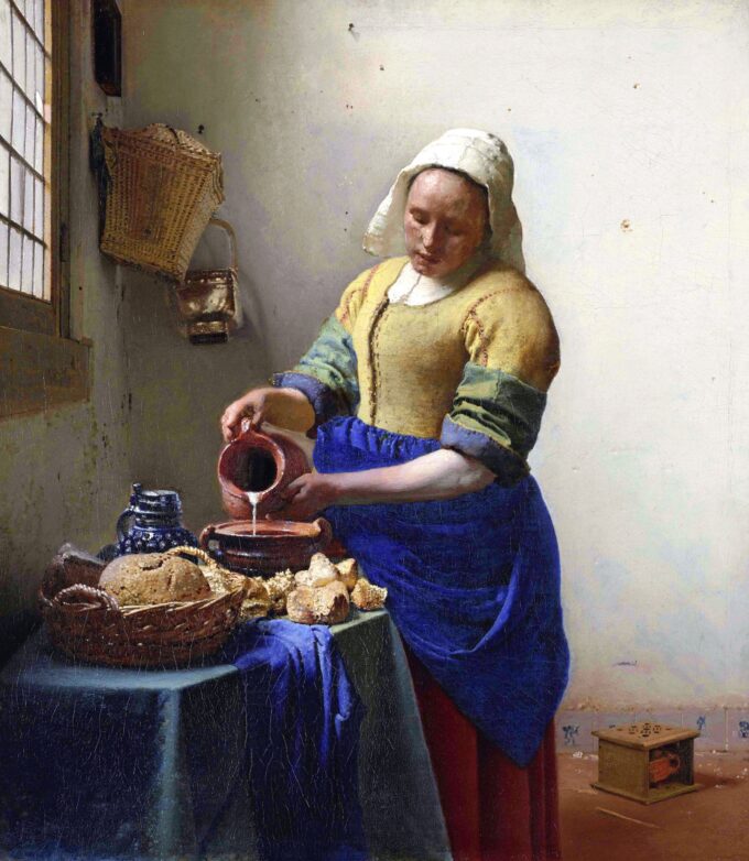 La lechera – Johannes Vermeer Cuadros Populares 70x70