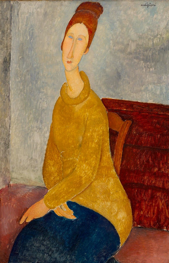 Jeanne Hébuterne (El suéter amarillo) – Amedeo Modigliani Amedeo Modigliani