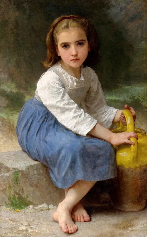 Chica joven con una jarra – William Bouguereau William Bouguereau 70x105