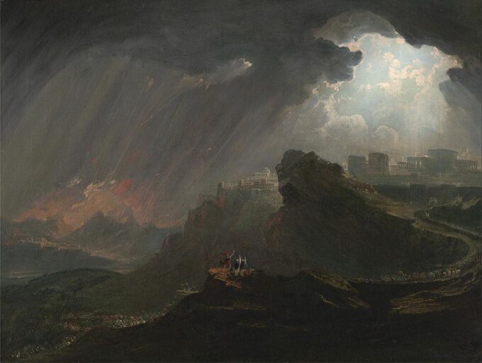 Josué ordenando al sol que se detenga – John Martin John Martin 85x75