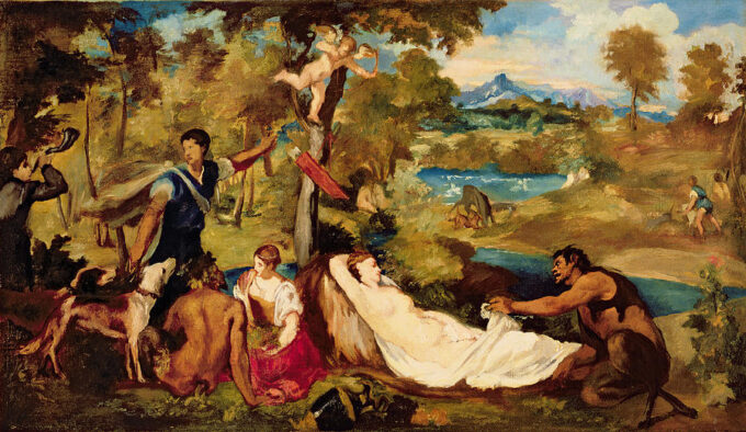 Júpiter y Antíope – Edouard Manet Édouard Manet 120x70