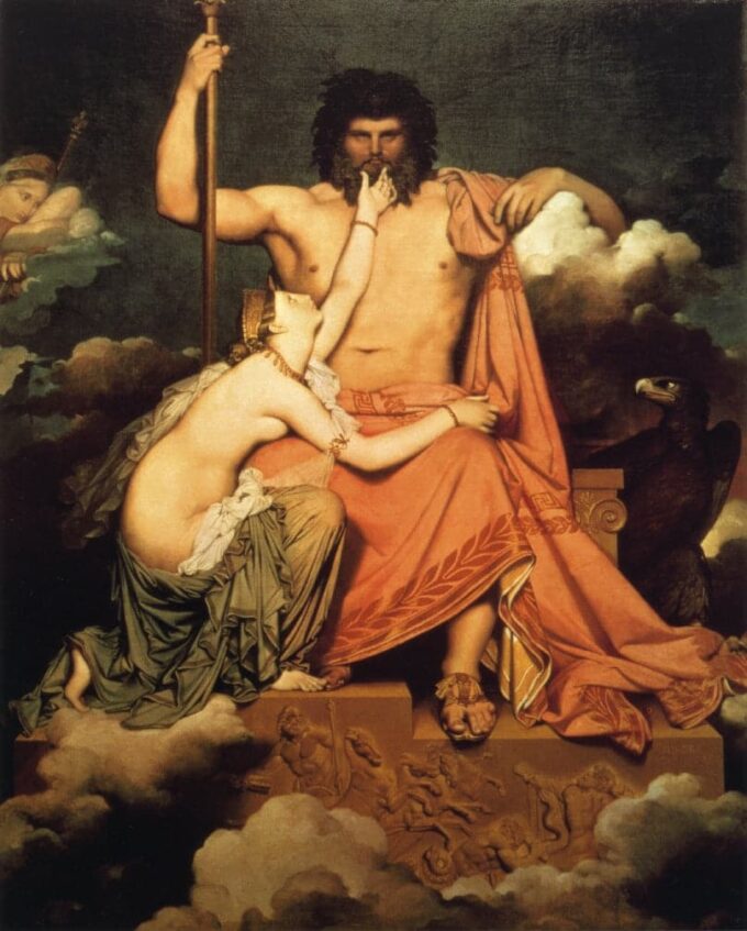 Júpiter y Tetis – Jean-Auguste-Dominique Ingres Jean-Auguste-Dominique Ingres 70x85