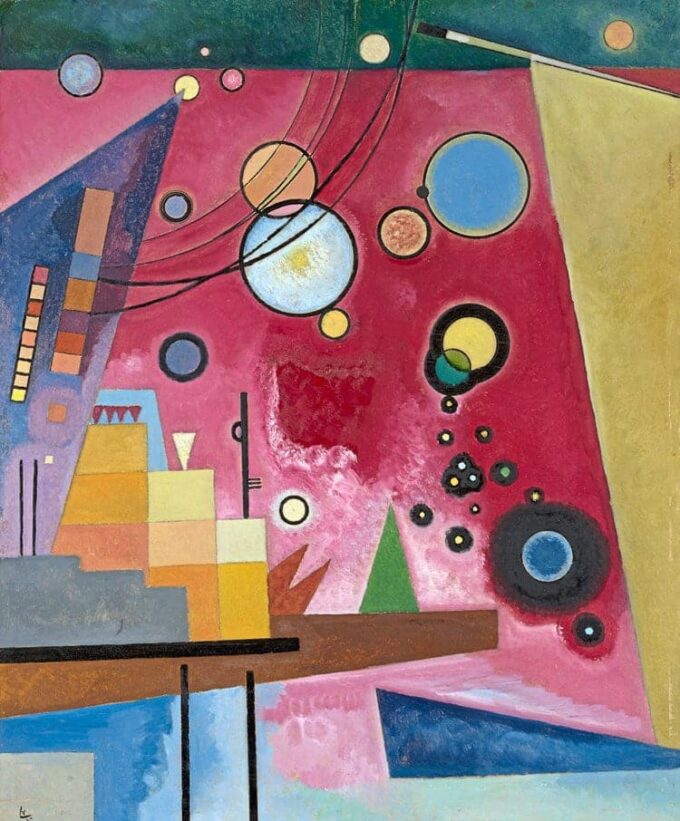 Rojo pesado – Vassily Kandinsky Vasili Kandinski 70x85