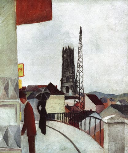 Catedral en Friburgo, Suiza – August Macke August Macke 70x85