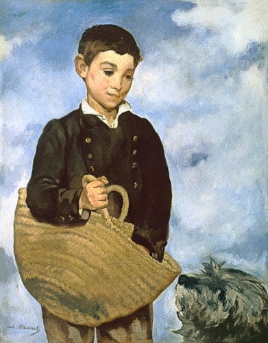 Chico con la cesta y el perro – Edouard Manet Édouard Manet 70x85