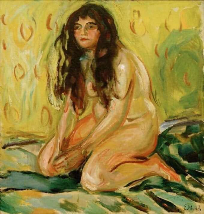 Desnudo arrodillado – Edvard Munch Edvard Munch 70x70