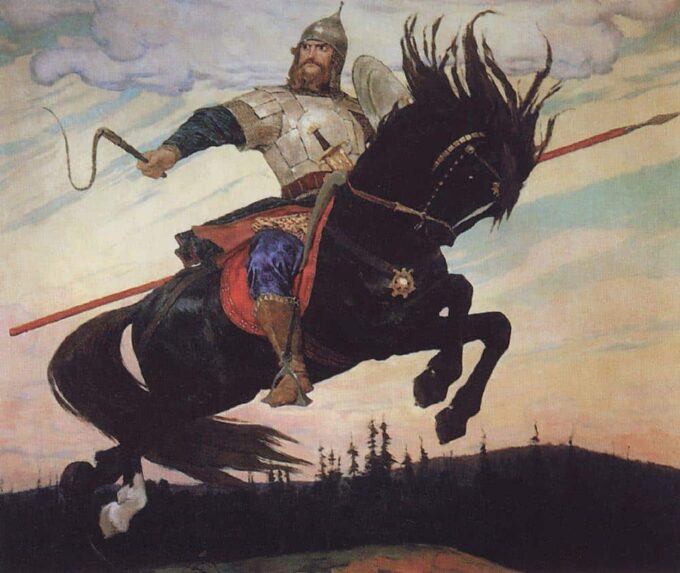 Galopada caballeresca – Viktor Vasnetsov Viktor Vasnetsov