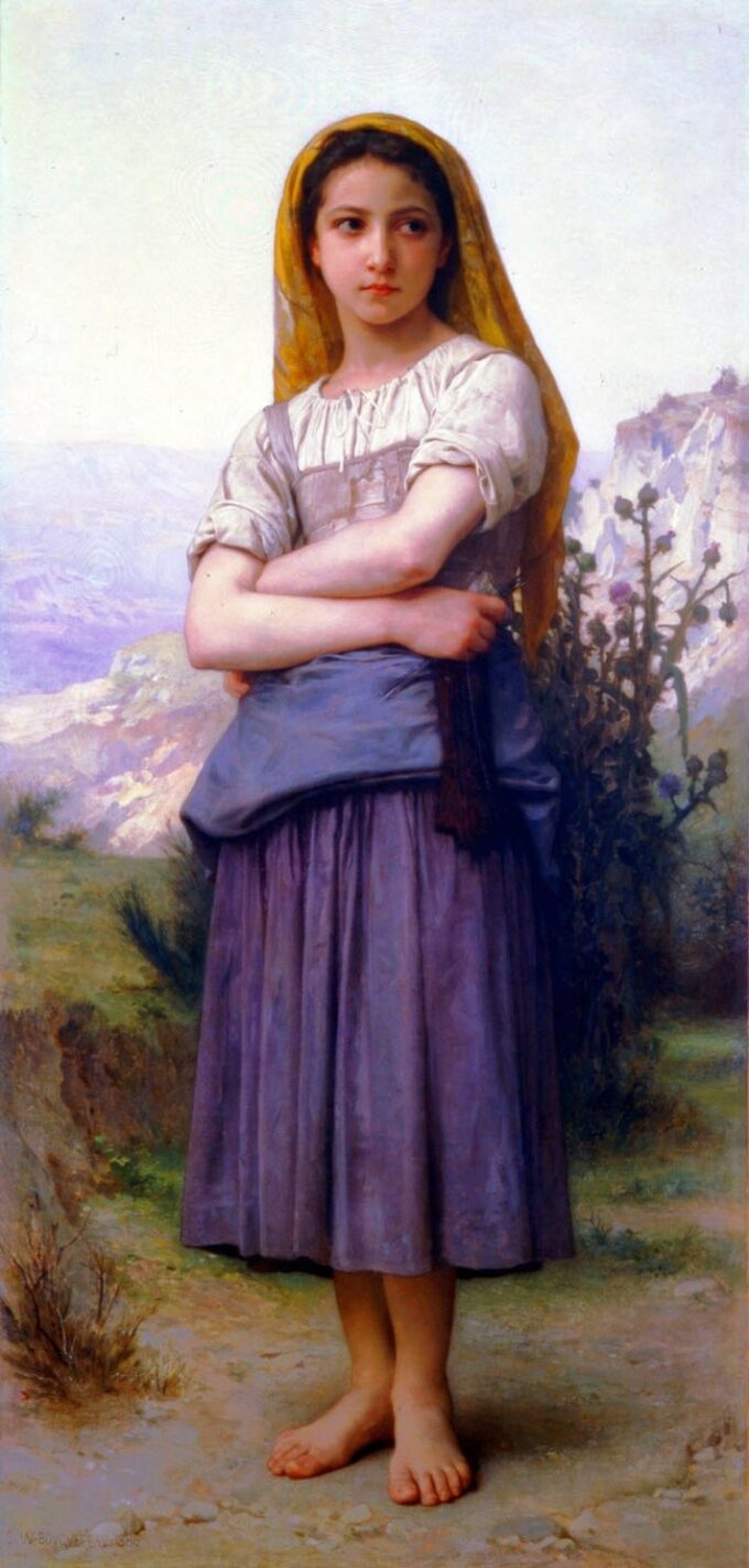 Máquina de tejer – William Bouguereau William Bouguereau 70x140