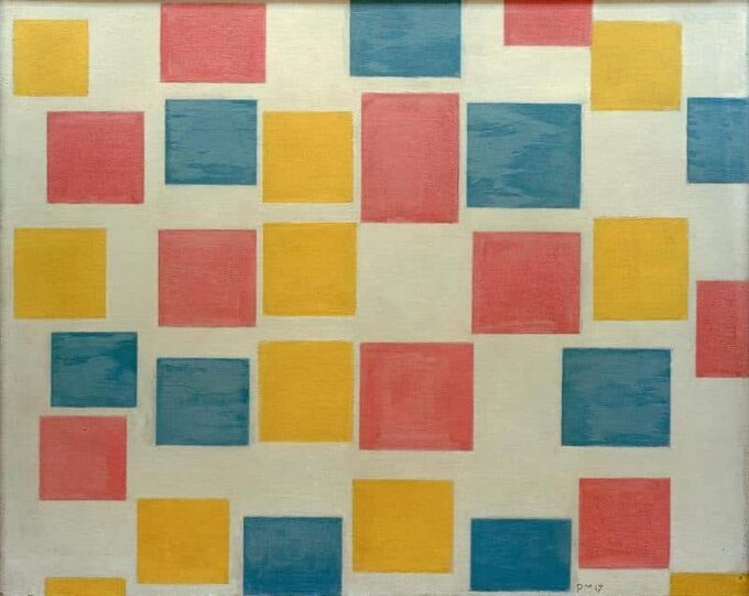 Composición con zonas de color – Mondrian Piet Mondrian 70x85