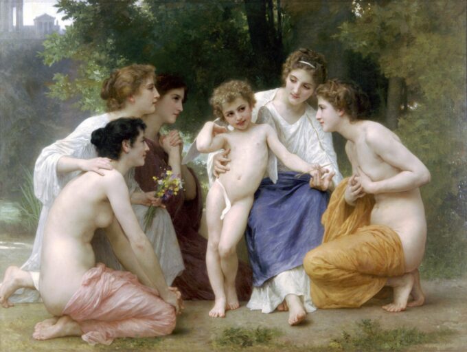 La admiración – William Bouguereau William Bouguereau 85x75