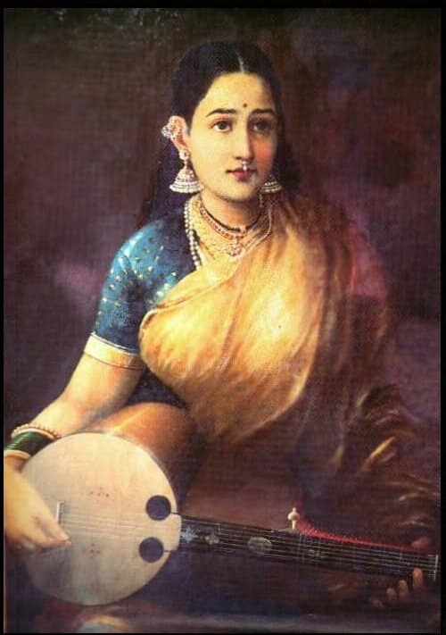 Dama con Swarbat – Raja Ravi Varma Raja Ravi Varma