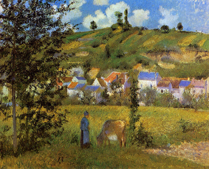 Paisaje en Chaponval – Camille Pissarro Camille Pissarro 85x75