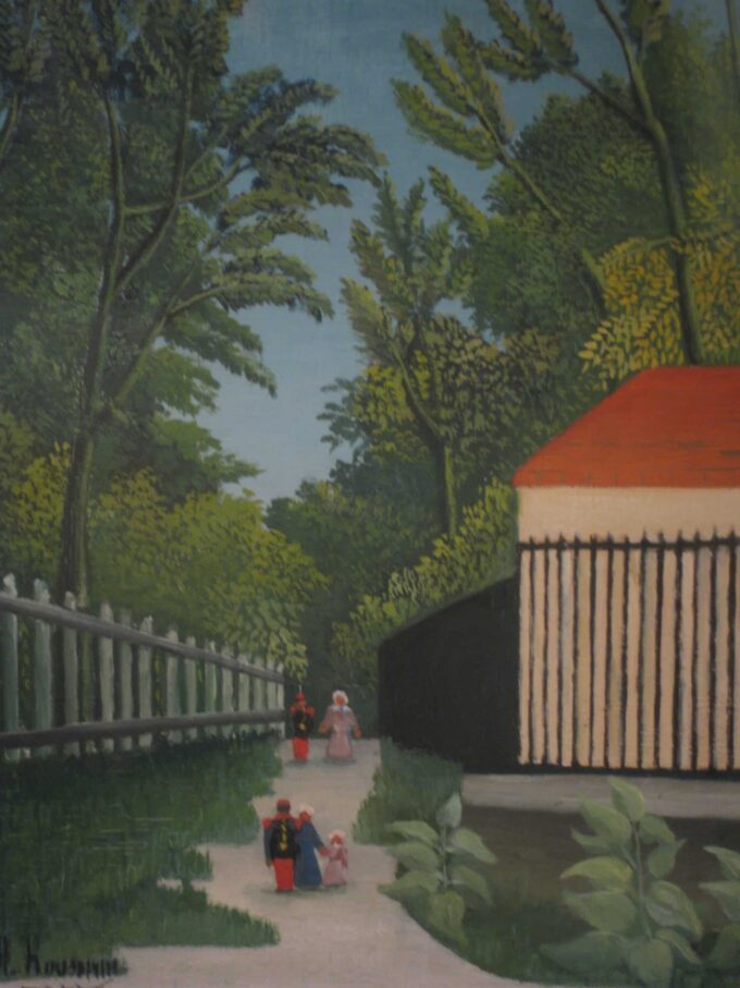 Paisaje en el parque de Montsouris con cinco personajes – Henri Rousseau Henri Rousseau 70x85