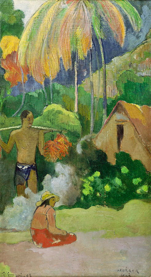 Paisaje en Tahití – Paul Gauguin Paul Gauguin 70x120