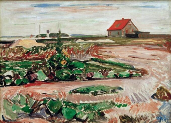 Paisaje cerca de Travemünde – Edvard Munch Edvard Munch 105x70