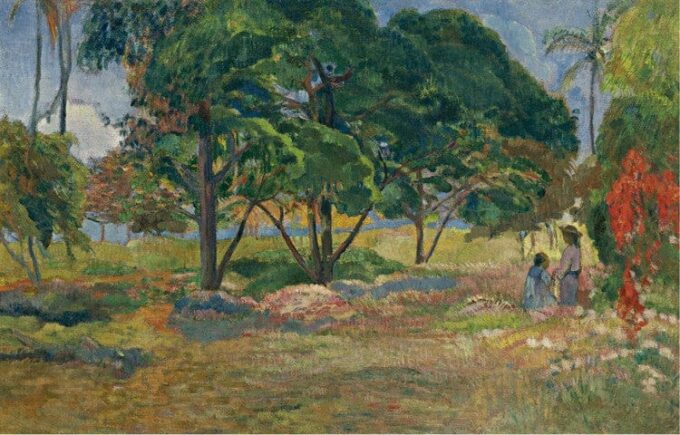 Paisaje con tres árboles – Paul Gauguin Paul Gauguin 105x70