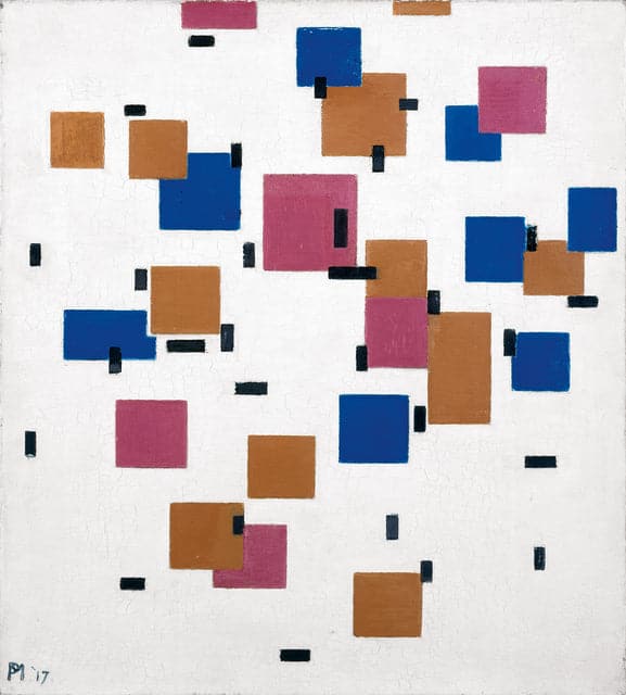 Composición en color A – Mondrian Piet Mondrian 70x70