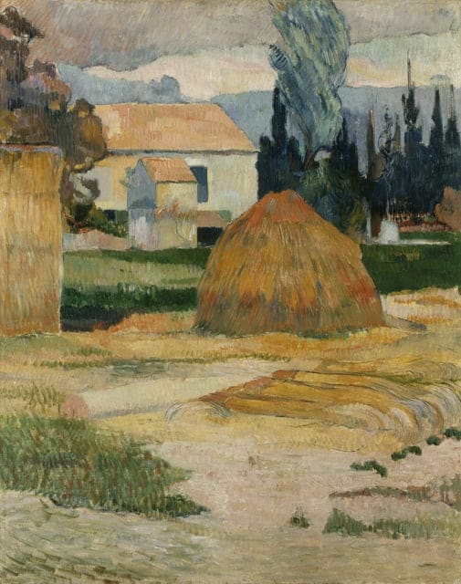 La Meule, alrededores de Arles o Granja en Arles – Paul Gauguin Paul Gauguin 70x85