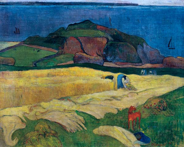 La cosecha en la orilla del mar – Paul Gauguin Paul Gauguin 85x75