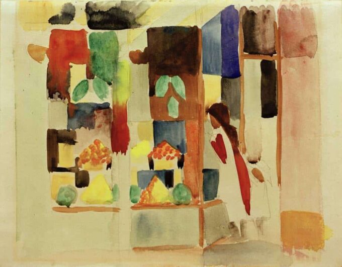 Los niños en la tienda de verduras I – August Macke August Macke 85x75