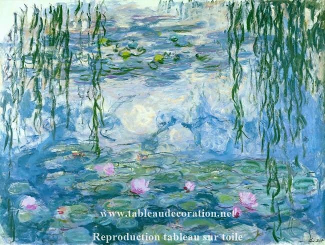 Nenúfares – Cuadro de Monet "Les Nymphéas" de Claude Monet 85x75