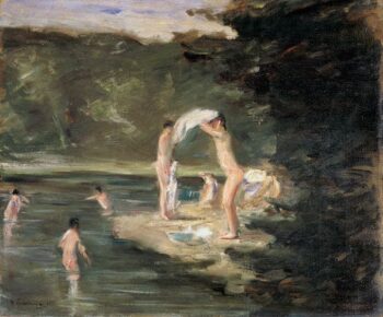 «Niños bañándose – Max Liebermann» Max Liebermann