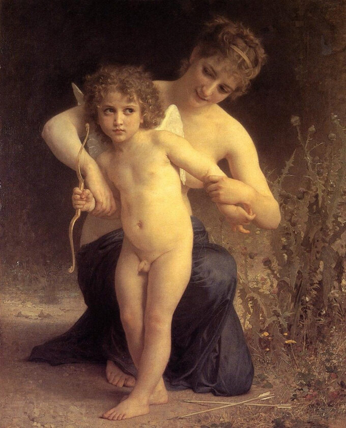 El amor desarmado – William Bouguereau William Bouguereau 70x85