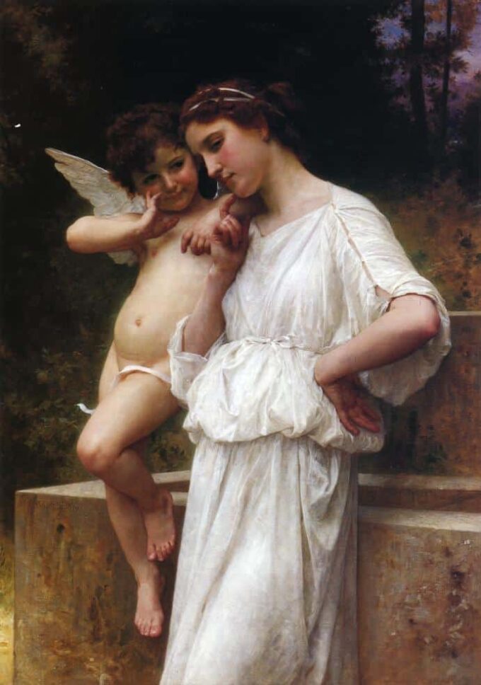 Secretos de amor – William Bouguereau William Bouguereau 70x105