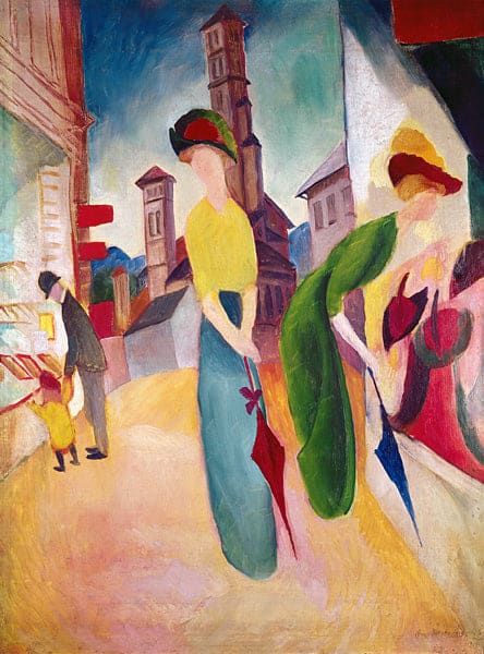 Delante de la tienda de sombreros – August Macke August Macke 70x105