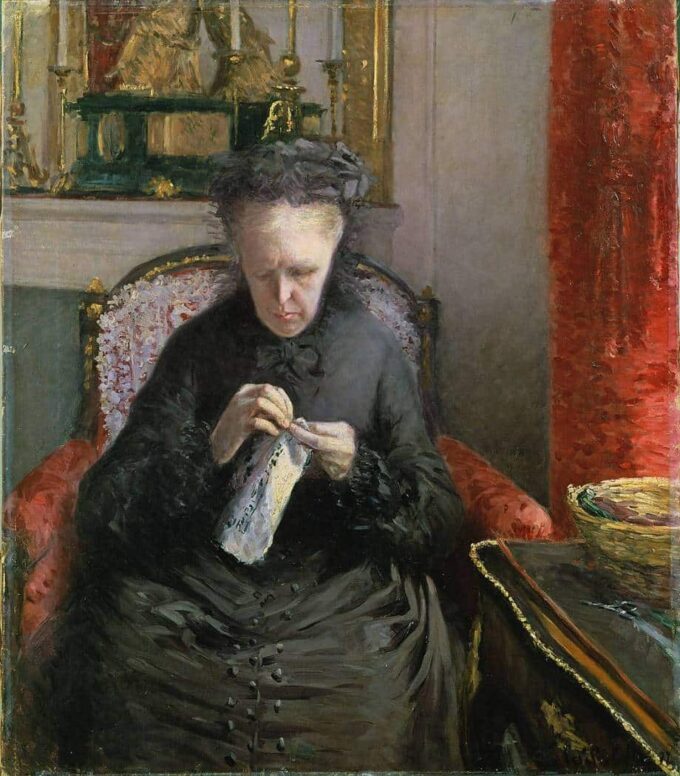 Retrato de Madame Martial Caille – Caillebotte Gustave Caillebotte 70x70