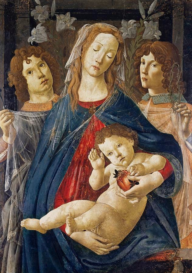 Virgen de la granada – Sandro Botticelli Sandro Botticelli 70x105