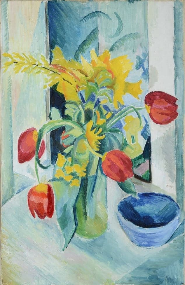 Naturaleza muerta con tulipanes – August Macke August Macke 70x105