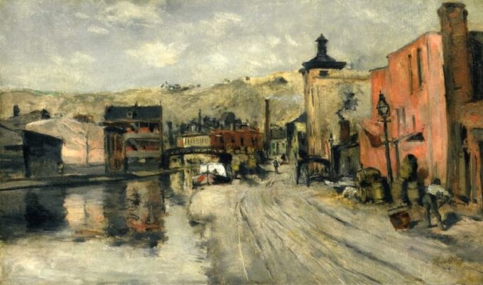 Canal Miami, Cincinnati – John Henry Twachtman John Henry Twachtman