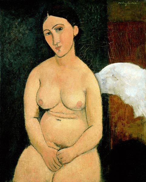 Desnudo sentado (C.1917) – Amedeo Modigliani Amedeo Modigliani