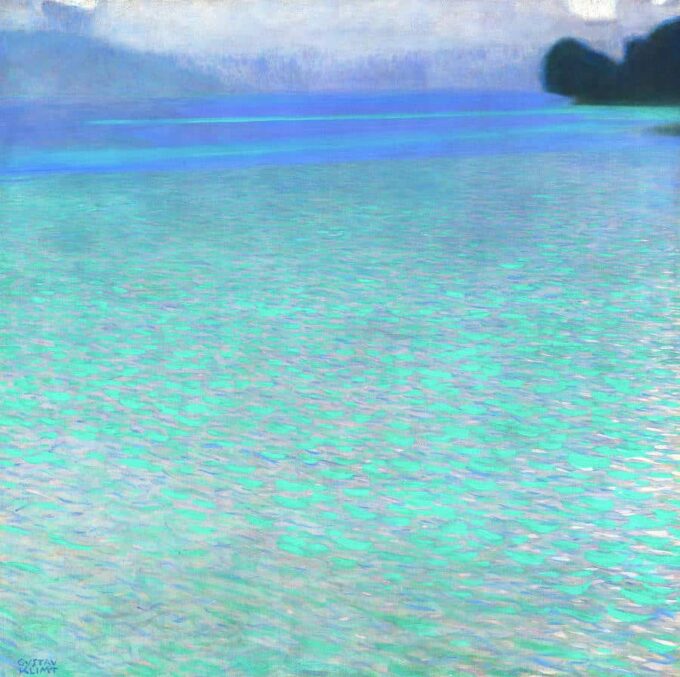 La isla en el lago Attersee – Gustav Klimt Gustav Klimt