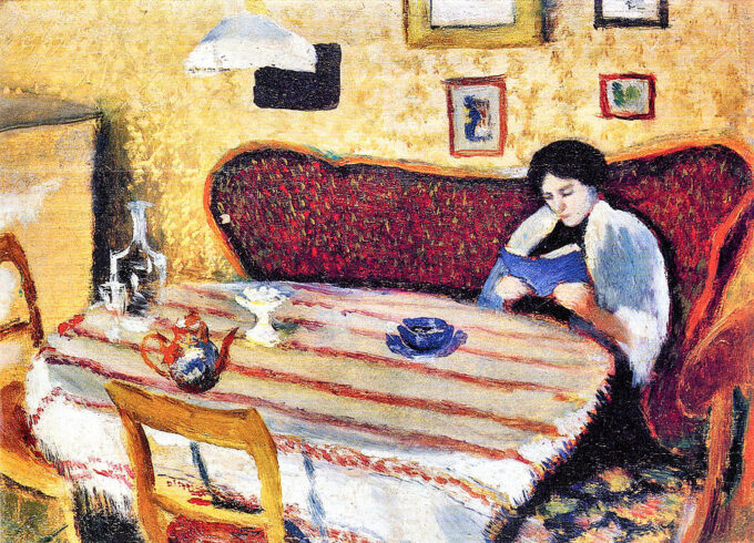 Nuestra sala de estar en Tegernsee – August Macke August Macke 105x70