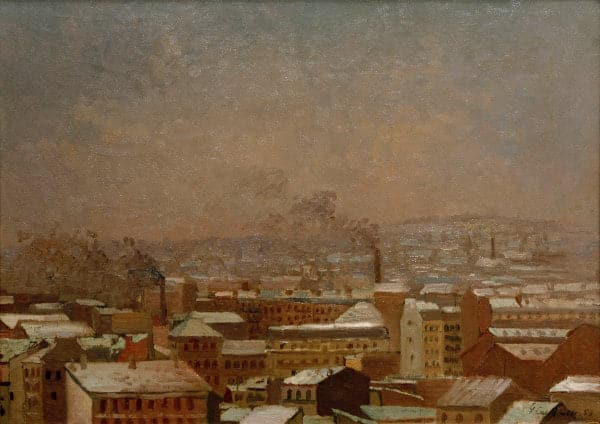 París bajo la nieve – Caillebotte Gustave Caillebotte 105x70