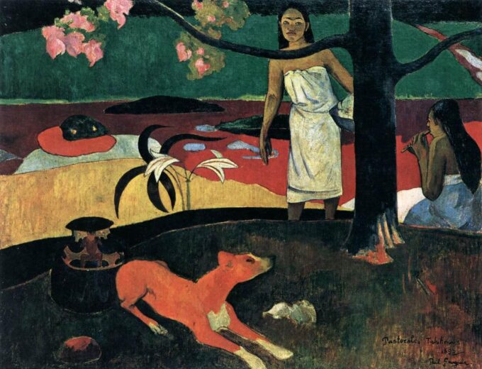 La canción tahitiana de los pastores – Paul Gauguin Paul Gauguin 85x75