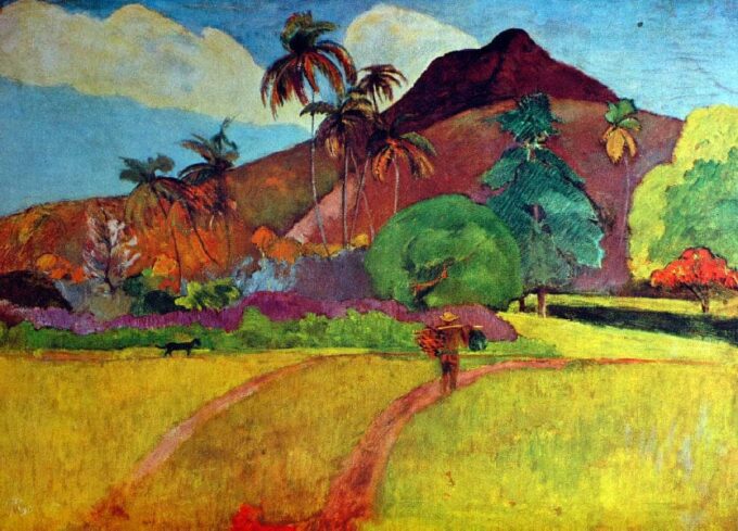 Montañas tahitianas – Paul Gauguin Paul Gauguin 105x70