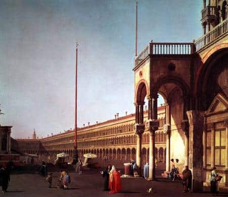 La Plaza de San Marcos, desde la Piazetta, en Venecia – Giovanni Antonio Canal Giovanni Antonio Canal 85x75