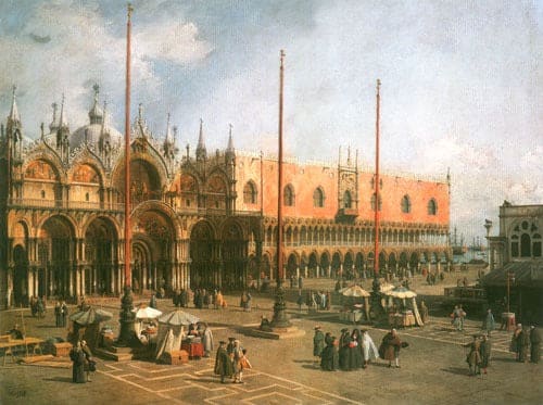 Piazza San Marco mirando hacia el sureste – Canal Giovanni Antonio Giovanni Antonio Canal 85x75